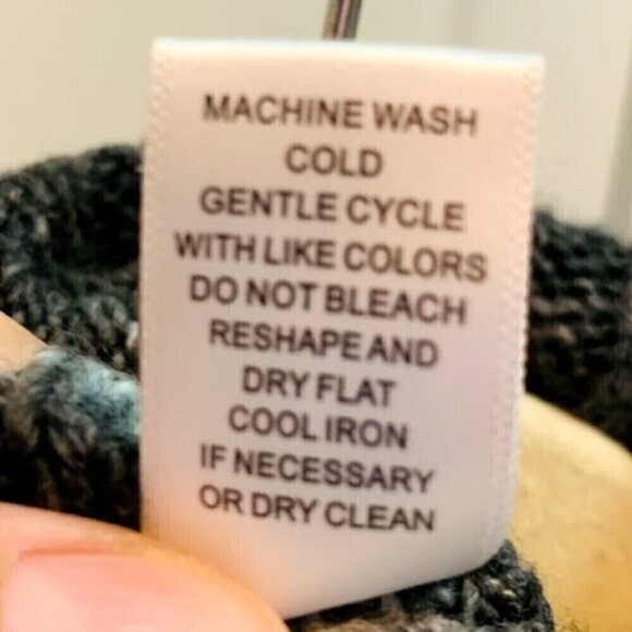 Neiman Marcus Cable Knit Stripe Turtle Neck Wrap Poncho Cape Winter Sweater - Picture 13 of 13